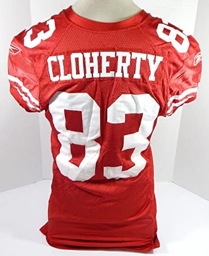 2011 San Francisco 49ers Colin Cloherty 83 Oyunu Yayınlandı Kırmızı Forma 46 DP28752 - İmzasız NFL Oyunu Kullanılmış