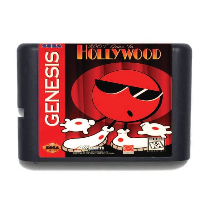 Nokta Gider Hollywood 16 bit MD Oyun Kartı İçin Sega Mega Sürücü Genesis-NTSC-U