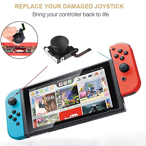 4 Paket için Yedek Joystick Joycon, 3D Analog Thumb Çubuk Nintendo Anahtarı Joy Con Denetleyicisi için 4 adet Thumbstick