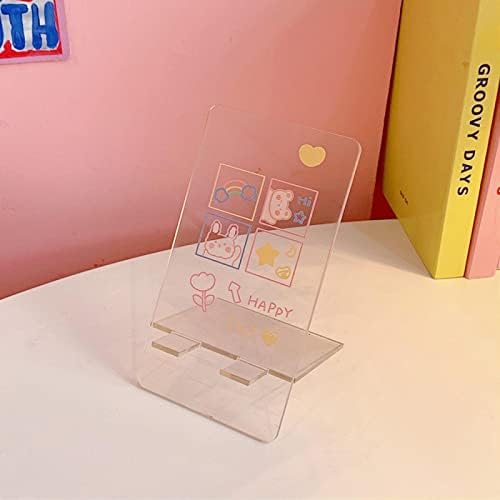 Yeni Ahşap mini stant Evrensel Cep telefon standı Yaratıcı Sevimli Mini Tablet Braketi Küçük Şövale 4 Sarı Aşk Ayı