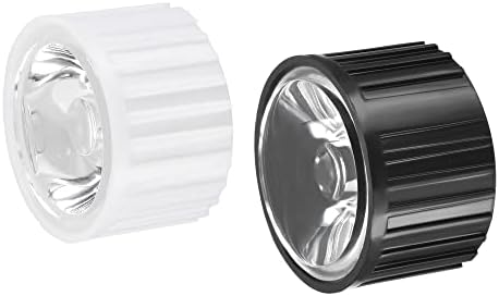 MECCANİXİTY LED Lens Optik Cam 60 Derece 90 Derece Tutucu ile 1W 3W Yüksek Güç led ışık, siyah Beyaz 20'li paket