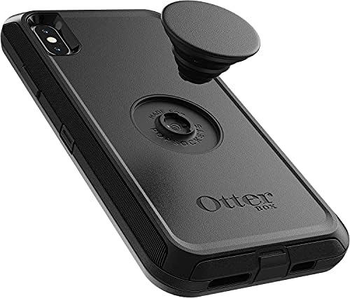 OtterBox + Pop Defender Serisi iPhone için kılıf Xs MAX (YALNIZCA) Perakende Olmayan Ambalaj-Siyah