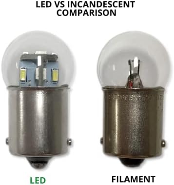 Aero-Lites.com 303 Minyatür Ampul LED Değiştirme / 28 Volt AC/DC | Kısılabilir / Ampullerin Yerini Alır: 303, 304,