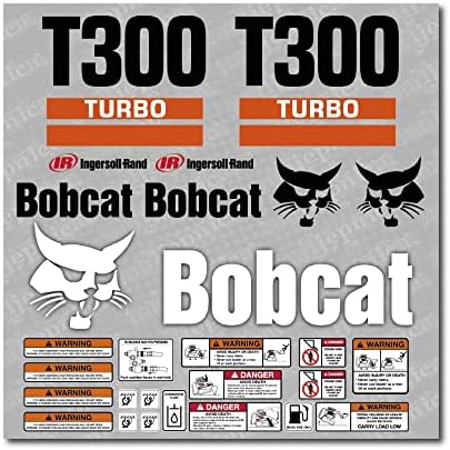 Bobcat T300 Turbo Yükleyici Satış Sonrası Çıkartması / Aufkleber / Adesivo / Etiket / Yedek Set