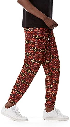Batı Aztek Baskı Joggers Pantolon Erkekler için Moda Rahat Etnik Tarzı Pantolon Streetwear Uzun pantolon Gevşek Sweatpants