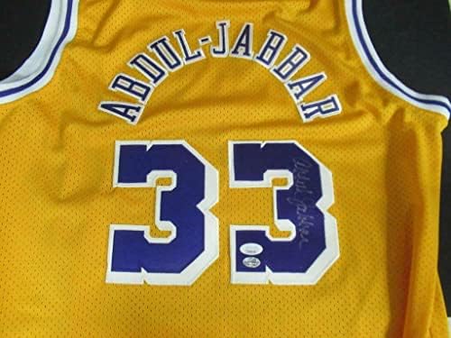 Kareem Abdul-Jabbar İmzalı Lakers Adidas Forması İmza Otomatik JSA FF69665 - İmzalı NBA Formaları