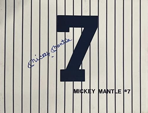 Mickey Mantle İmzalı 14x18 New York Yankees Forması Örneği (Beckett) - İmzalı MLB Formaları
