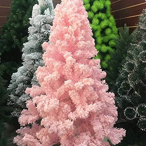 ZPEE Pembe Akın Noel Ağacı, Malzeme PVC Yapay Menteşeli Çam Ağacı ile Metal Standı Montajı kolay noel dekorasyonları