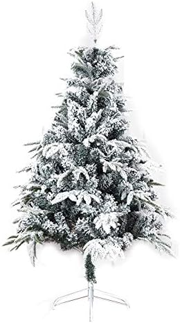 ZPEE PVC Noel Ağacı Aydınlatılmamış, Yapay Kar Akın Çam Ağacı Metal Standı Montajı kolay Menteşeli noel dekorasyonları-1.8