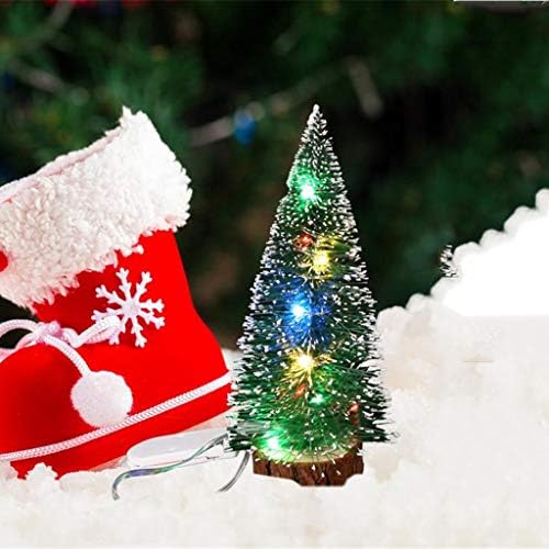 Wsm0B0 noel süslemeleri masaüstü dekorasyon Led ışıkları ile Mini Noel ağacı