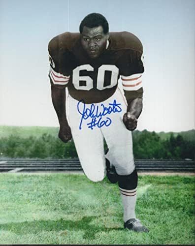 John Wooten Cleveland Browns İmzalı 8x10 Fotoğraf W/Coa İmzalı NFL Fotoğrafları