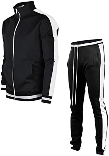 Larisalt fermuarlı kapüşonlu kıyafet Y2K, erkek Eşofman Atletik Spor Rahat Tam Zip Eşofman Kış Kıyafeti