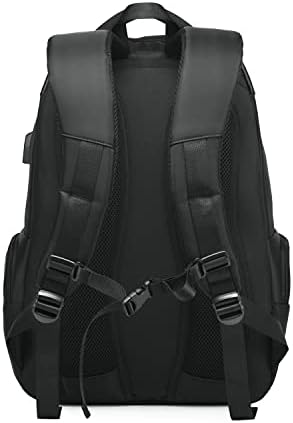 Twink Büyük seyahat sırt çantası ile USB Şarj, bilgisayar İş Sırt Çantaları için Kadın Erkek Öğrenci Hediye (siyah),