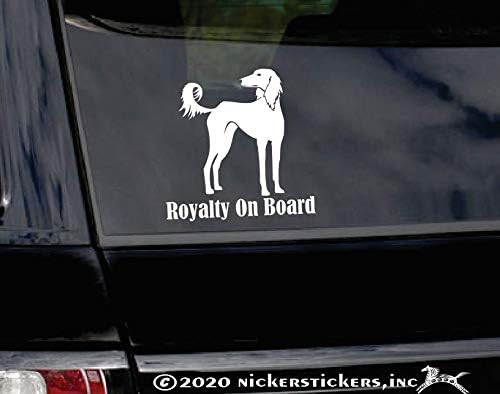 Royalty on Board ~ Saluki Tazı Köpek Pencere Araba Oto Vinil çıkartma