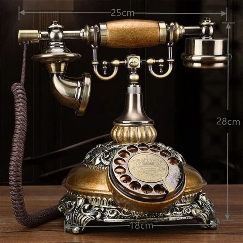 WYFDP Moda Döner Lansline Telefon Kablolu Antika Sabit Telefon