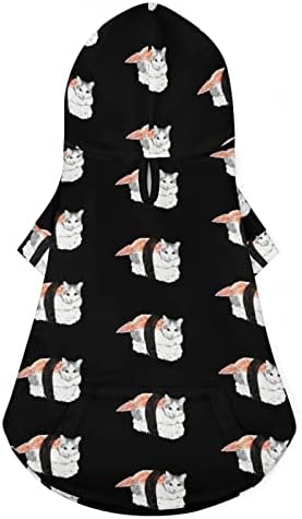 Suşi Kedi Köpek ve Kedi Kostümleri Sevimli Hayvan Hoodie Takım Elbise Şapka Sevimli Kıyafetler Giysileri