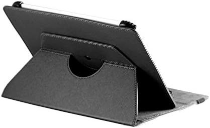 Navitech Siyah Suni Deri Kılıf Kapak ile 360 Dönme Standı ile Uyumlu Sony Xperia Tablet Z