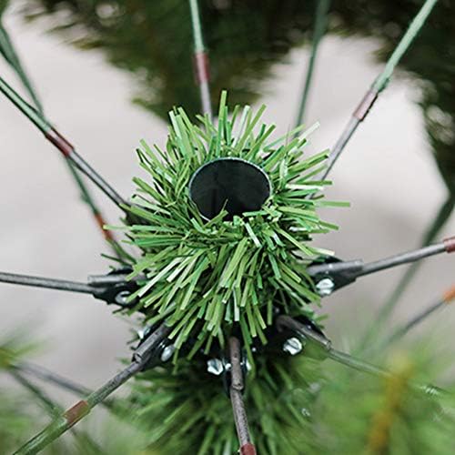 XFXDBT 6.8 FT Yapay Noel Ağacı Menteşeli Ladin Noel Ağacı Gerçekçi PVC Noel Ağacı ile Metal Katlanabilir Standı için