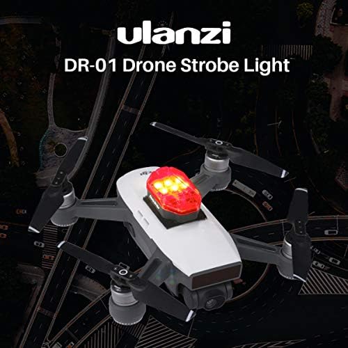 ULANZİ Strobe Drone ışığı, DR - 01 Çarpışma Önleyici Aydınlatma, Gece için Drone Işığı 3 Renk 9 Mod, DJI Marvic 2