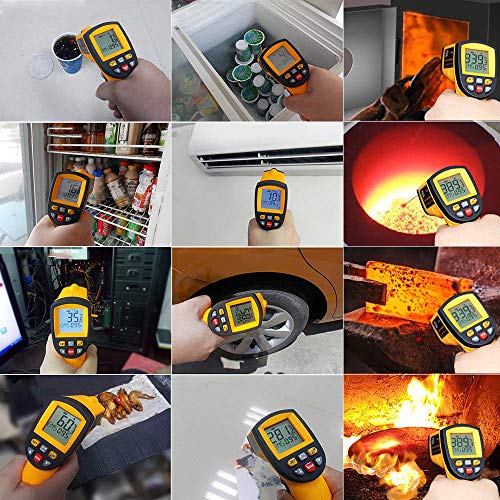 FASTTOBUY Q1 kızılötesi Termometre, temassız Pirometre Dijital yüksek ısı tabancası ile LED Ekran -30℃~1150℃ (-22℉~2102℉)
