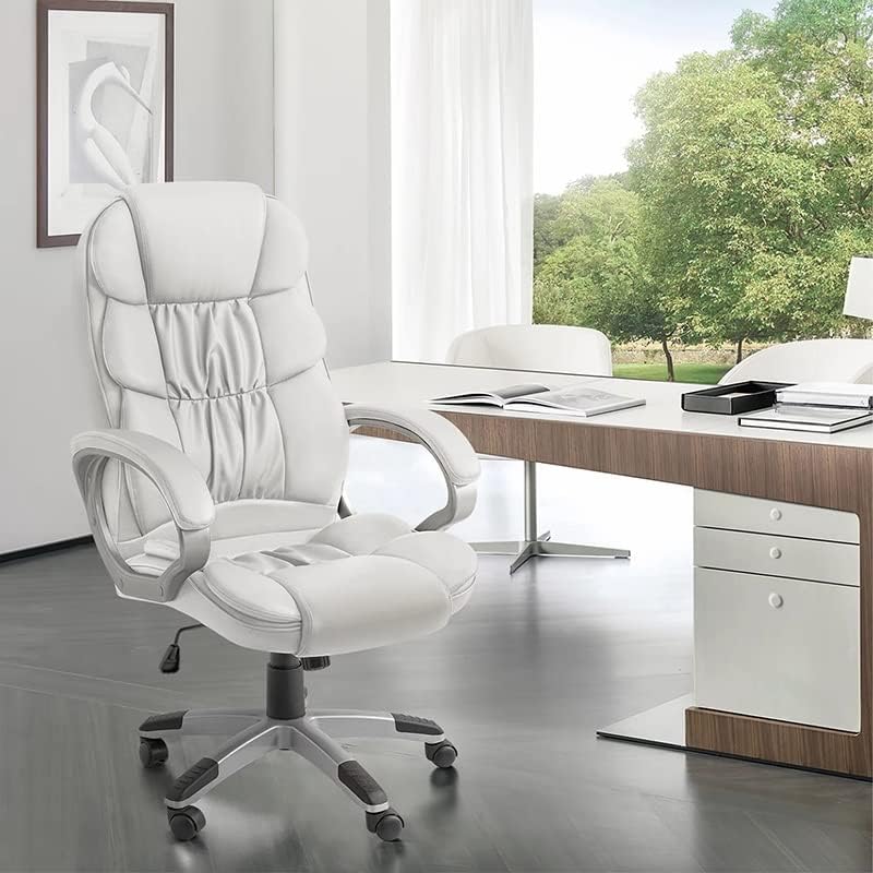Sandalye Deri Yüksek Geri ergonomik ofis koltuğu ofis koltuğu Döner Bilgisayar Masası Sandalye Bel Desteği Yumuşak