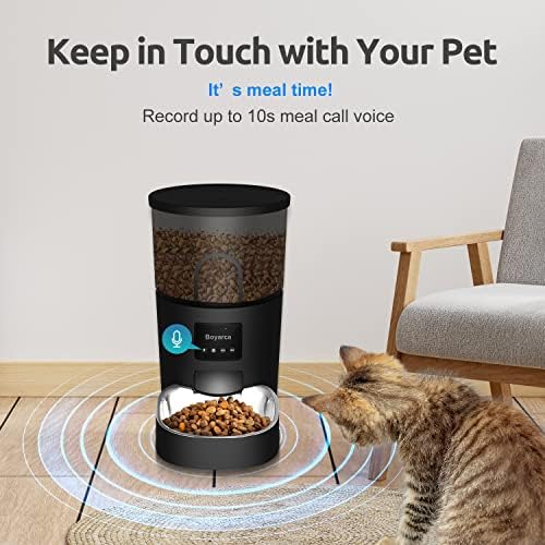 Boyarca App'li Otomatik Kedi Besleyiciler, WiFi Tuya Akıllı Zamanlayıcılı otomatik evcil Hayvan Besleyici Kediler