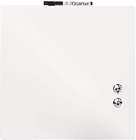 Quartet® Çerçevesiz Karo Manyetik Kuru Silme Tahtası, 14 x 14, Beyaz Çerçevesiz Manyetik Tahtalar