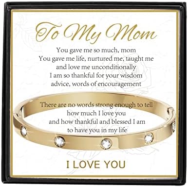 VNOX Aşk Bilezik Onun İçin Hediyeler - Altın Aşk Anne / Eşi Bilezik Manşet Bileklik Kadınlar için, anneler Günü Sevgililer