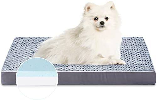 Ortopedik hafızalı köpük köpek yatağı Büyük Köpekler için, Su Geçirmez Köpek Sandık Yatak, Yıkanabilir Pet Mat Çıkarılabilir