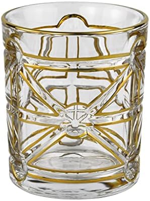 KLHHG İskandinav silindirik kristal cam su bardağı iş kalınlaşma yaratıcı boyama altın meyve suyu fincanı içecek bardağı