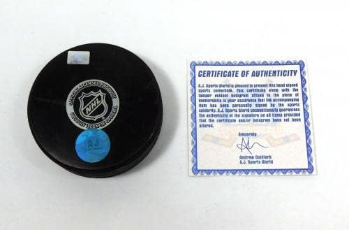 Brett Connolly İmzalı NHL Hatıra Hokey Diski Yıldırım AJ Spor Otomatik İmzalı NHL Diskleri