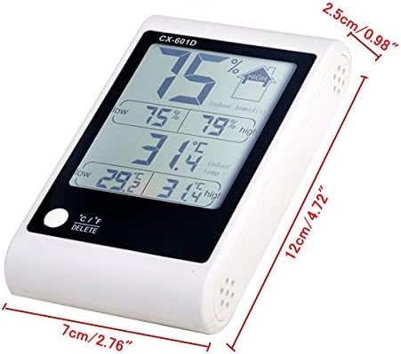 WODMB Termometre Dijital LCD Kapalı Termometre Higrometre ,Yüksek Hassasiyetli Elektronik Termometre ve Higrometre,