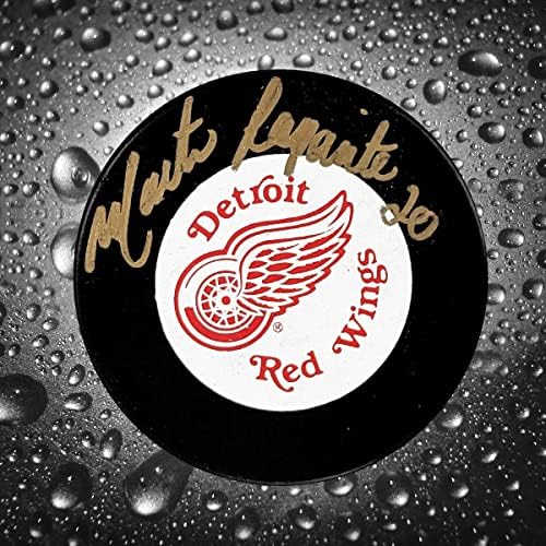 Martin Lapointe Detroit Red Wings İmzalı Disk-İmzalı NHL Diskleri