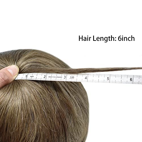 Erkekler için peruk Postiş insan saçı Değiştirme Sistemi 0.12 mm-0.14 mm Erkekler için dayanıklı ince deri saç parçası