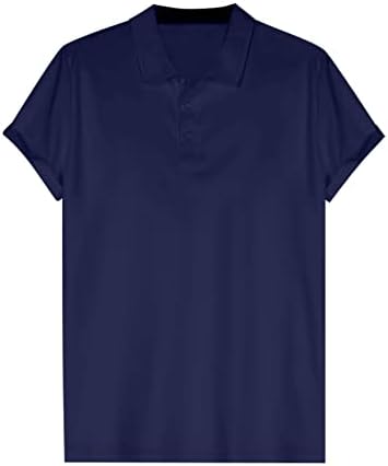 RTRDE erkek Golf Gömlek Klasik Gömlek Kısa Kollu Rahat T-Shirt Elbise Gömlek Gömme İş Tee Gömlek Tops