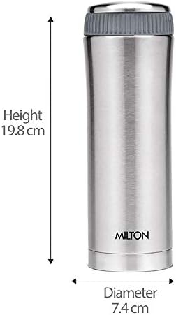 Milton Optima 420 Vakum Yalıtımlı Termosteel Su Şişesi | 14 oz | 420 ml / Daha uzun saatler boyunca sıcak ve soğuk