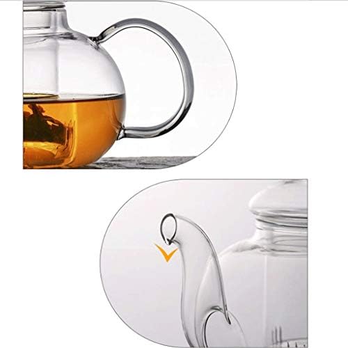 Kalınlaşma cam Kung Fu çay seti ev filtre ısıya dayanıklı cam çay çiçek demlik paketi 600 ml çay bardağı