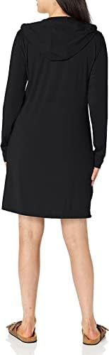 Willit kadın Uzun Kollu Pamuk Yüzmek Kapak Up UPF 50 + SPF Elbise Kapşonlu Cepler ile Güneş Koruma Plaj Coverup