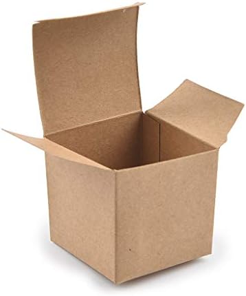 Kutusu Kutusu Kağıt Düğün Noel Katlanır Şeker Kek Şeker Kutusu Kraft 50 ADET Kutuları Ev DIY Vakum Kutuları Gıda Depolama