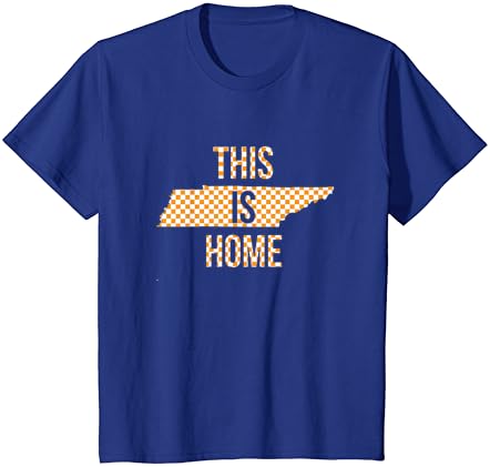 Turuncu Beyaz Tennessee Devlet Anahat Tennessee Bu Ev T-Shirt
