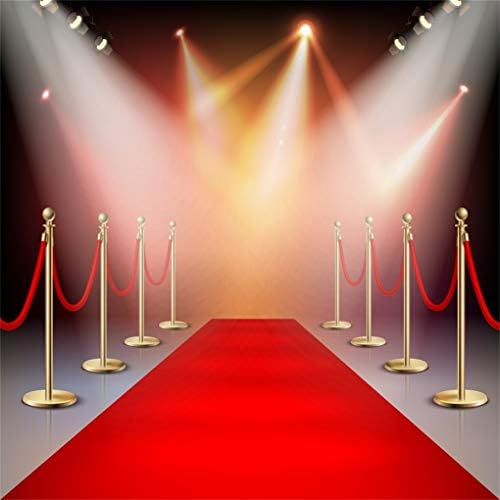 Yeele 10x10ft fotoğraf Backdrop sahne ışıkları kırmızı halı arka plan fotoğraf çekimleri için lüks VIP Kraliyet Kulübü