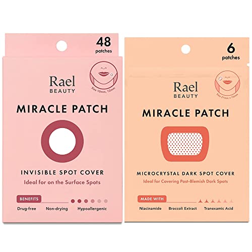 Rael Miracle Bundle-Görünmez Spot Kapağı( 48 Sayım), Mikro Kristal Karanlık Nokta Kapağı (6 Sayım)