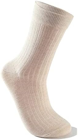 XBWEI 5 Çift Kalınlaşmış Orta Uyluk erkek çorapları Sonbahar ve Kış Pamuk Çorap erkek Klasik iş çorabı (Renk: Siyah,
