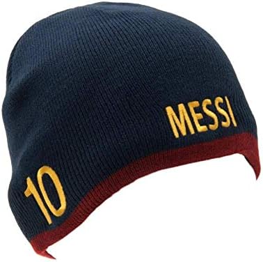 FC Barcelona Unisex Yetişkinler Messi Örme Şapka