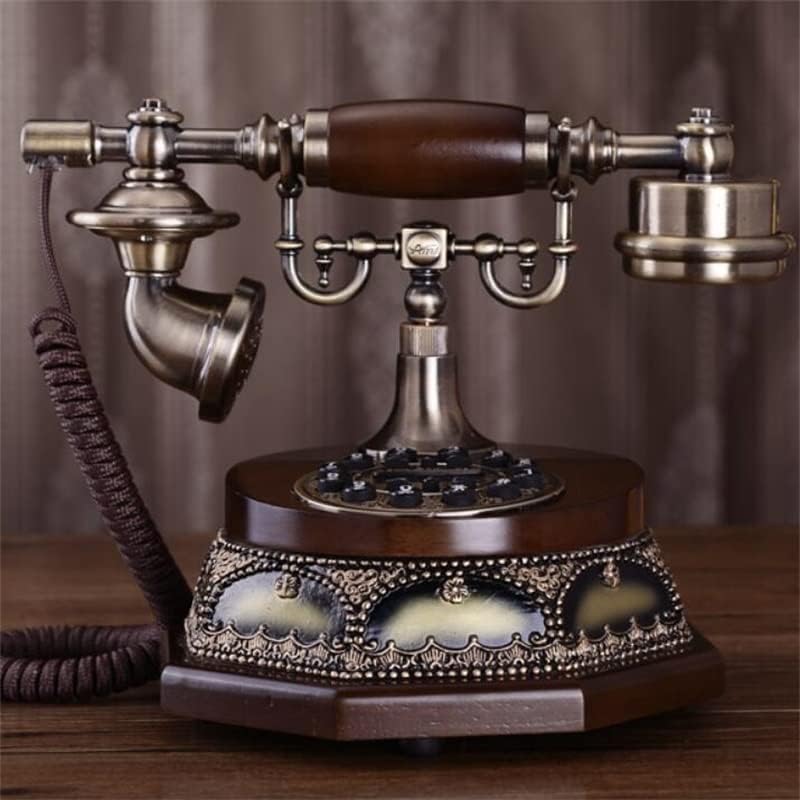 GaYouny Kablolu Moda Sabit Telefon Dekorasyon Düğmesi Arama Handsfree Kablolu Ev Ofis Sabit Telefon