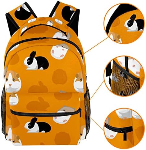 Kemirgen Pet Tavşan Moda okul çantası Kız Erkek Rahat Sırt Çantası 29. 4x20x40cm11. 5x8x16 inç