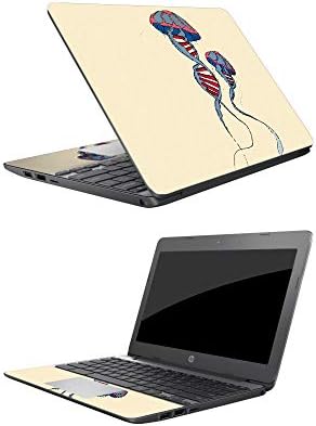 HP Chromebook 11 (2018) 11.6 ile Uyumlu MightySkins Cilt - DNA Denizanası / Koruyucu, Dayanıklı ve Benzersiz Vinil