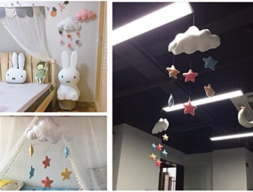 GALPADA Bulut Yağmur Damlası asılı dekorlar DIY Bebek Odası Dekor Çocuk Odası Dekorasyon (Yıldız)