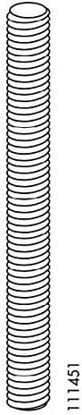 Yedek Donanım Parçaları karyola iskeleti Uzun Dişli Vida (IKEA Parça 111451 için Yedek) (4'lü paket)