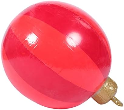 ABOOFAN 4 adet Dekore Tatil Dev PVC Dekoratif Noel Noel Darbe Açık Büyük Dış Süsler Balon Topu Şişme Kırmızı Kolye.